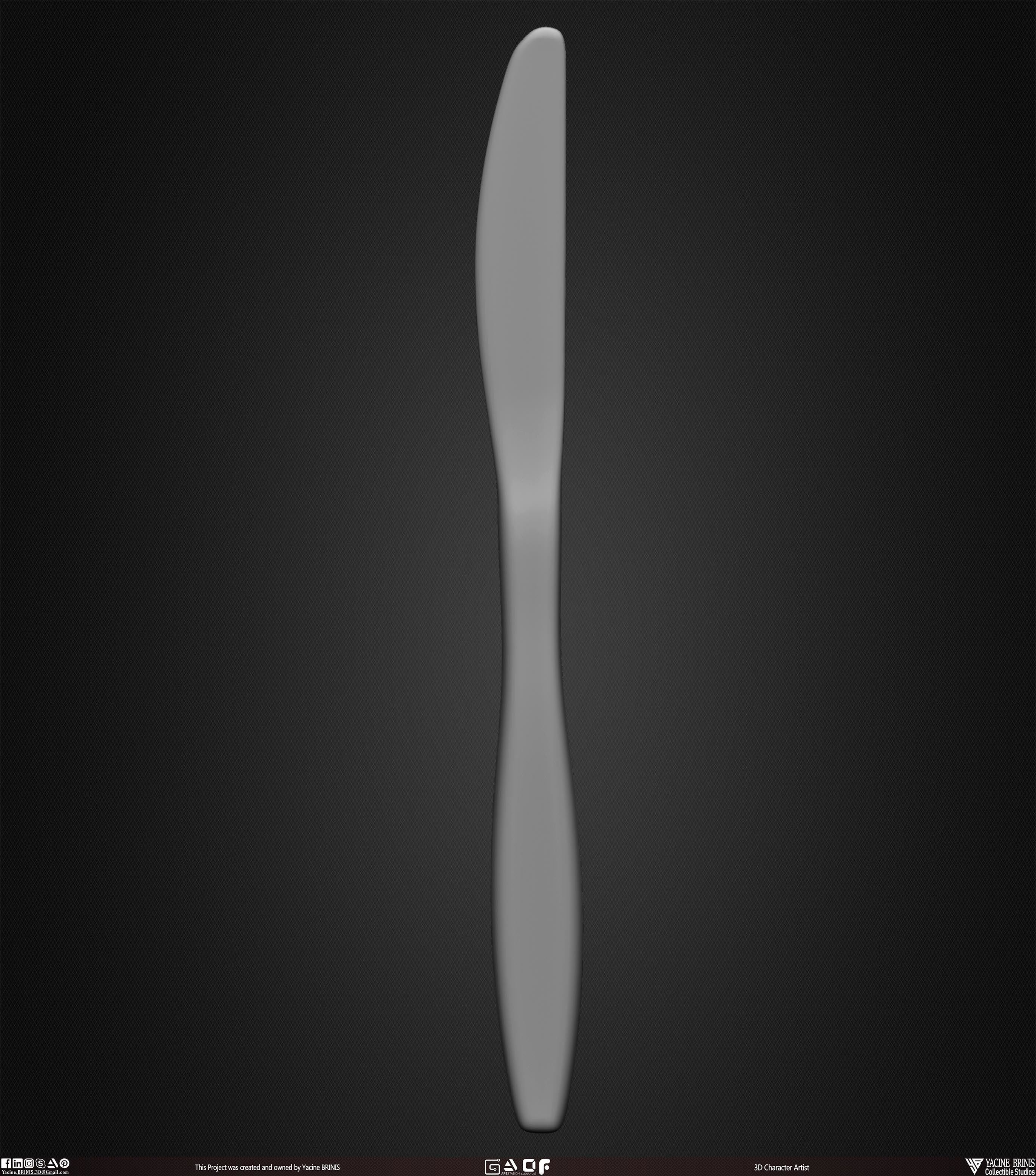 Collection of 40 Kitchen Prop Dishes Vol 01 Low-poly 3D model_45