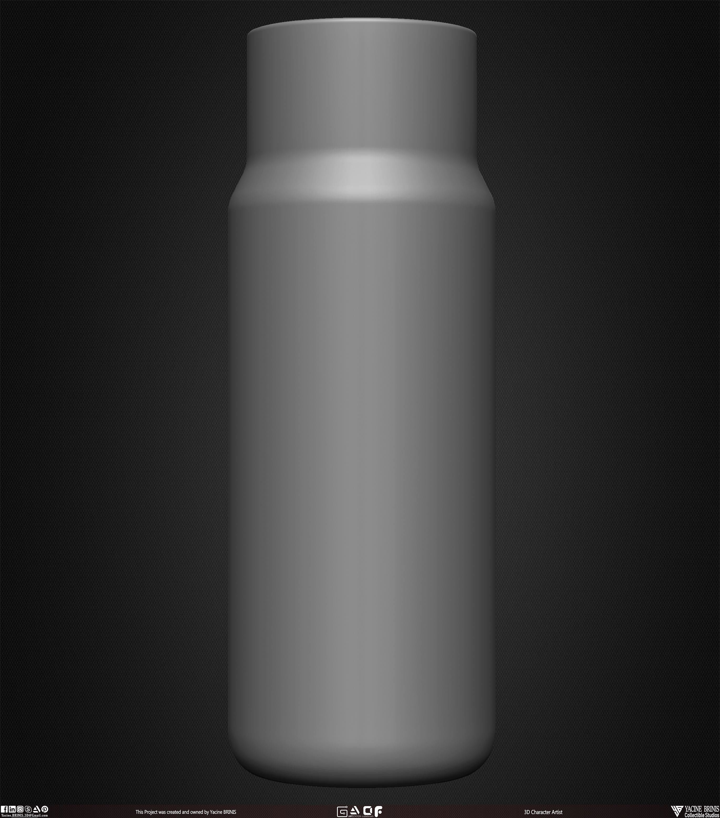 Collection of 40 Kitchen Prop Dishes Vol 01 Low-poly 3D model_25