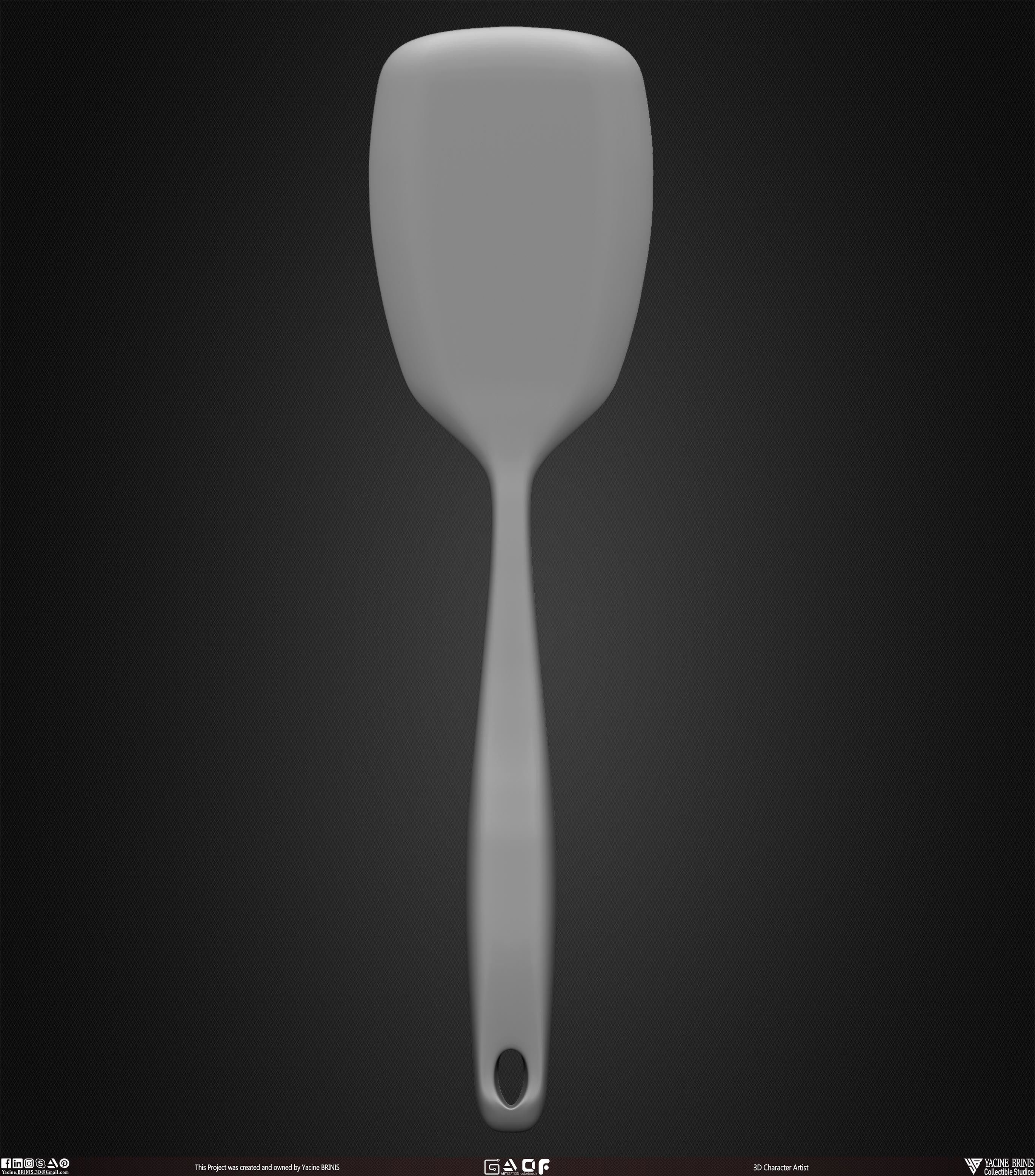 Collection of 40 Kitchen Prop Dishes Vol 01 Low-poly 3D model_37