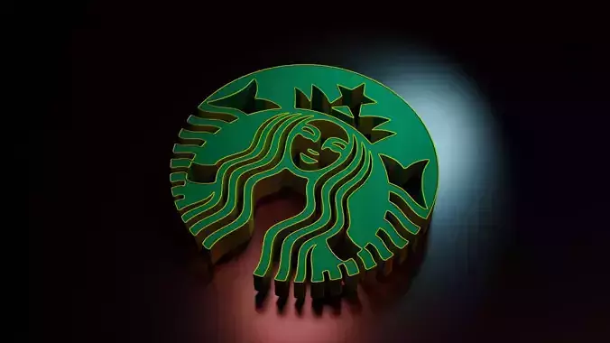 Starbucks Logo Free 3D model