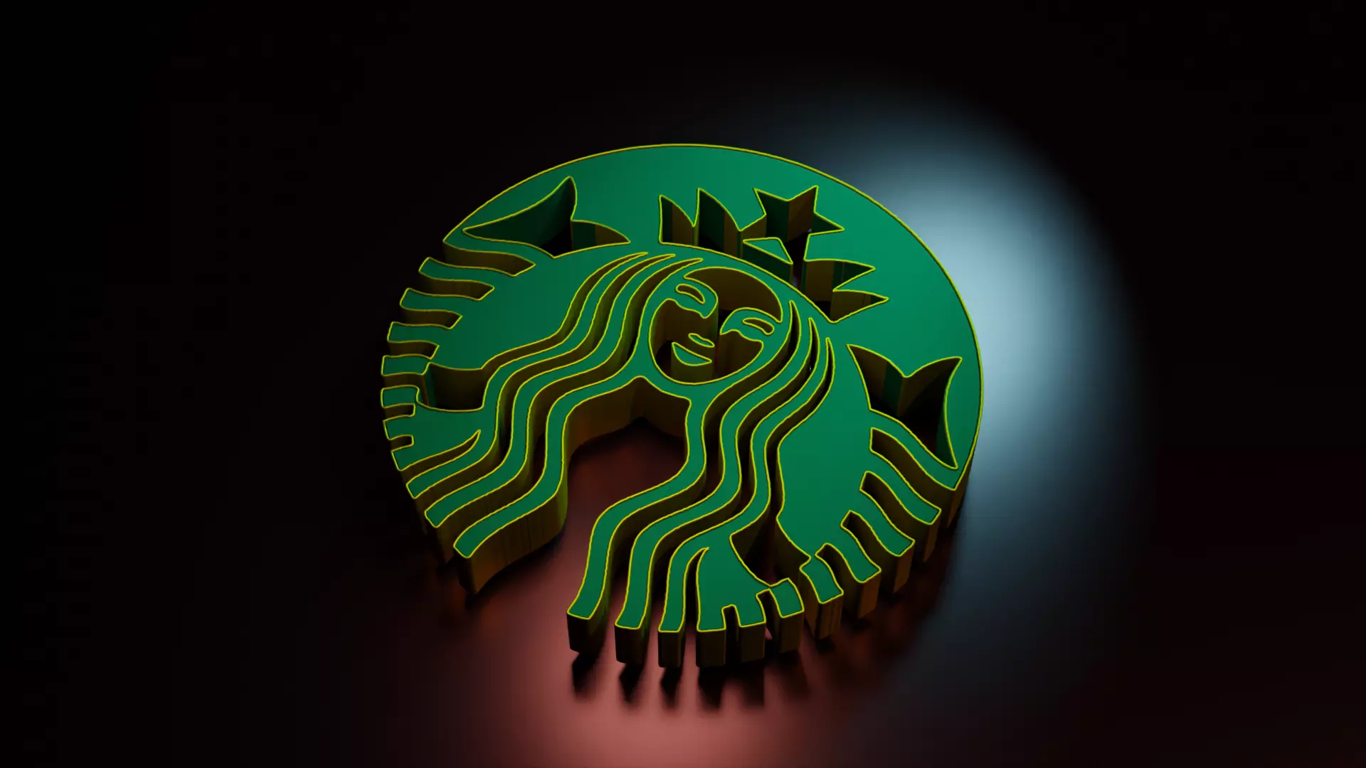 Starbucks Logo Free 3D model_0
