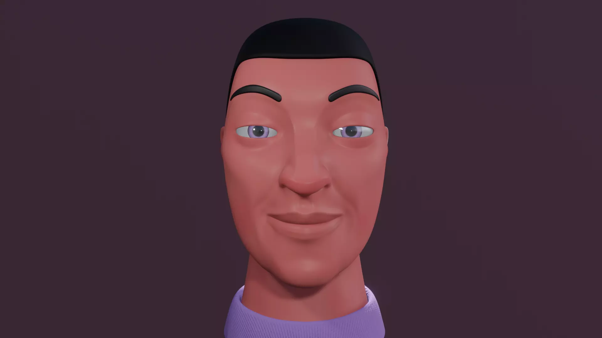 MALE CHARACTER HEAD  3D model_0