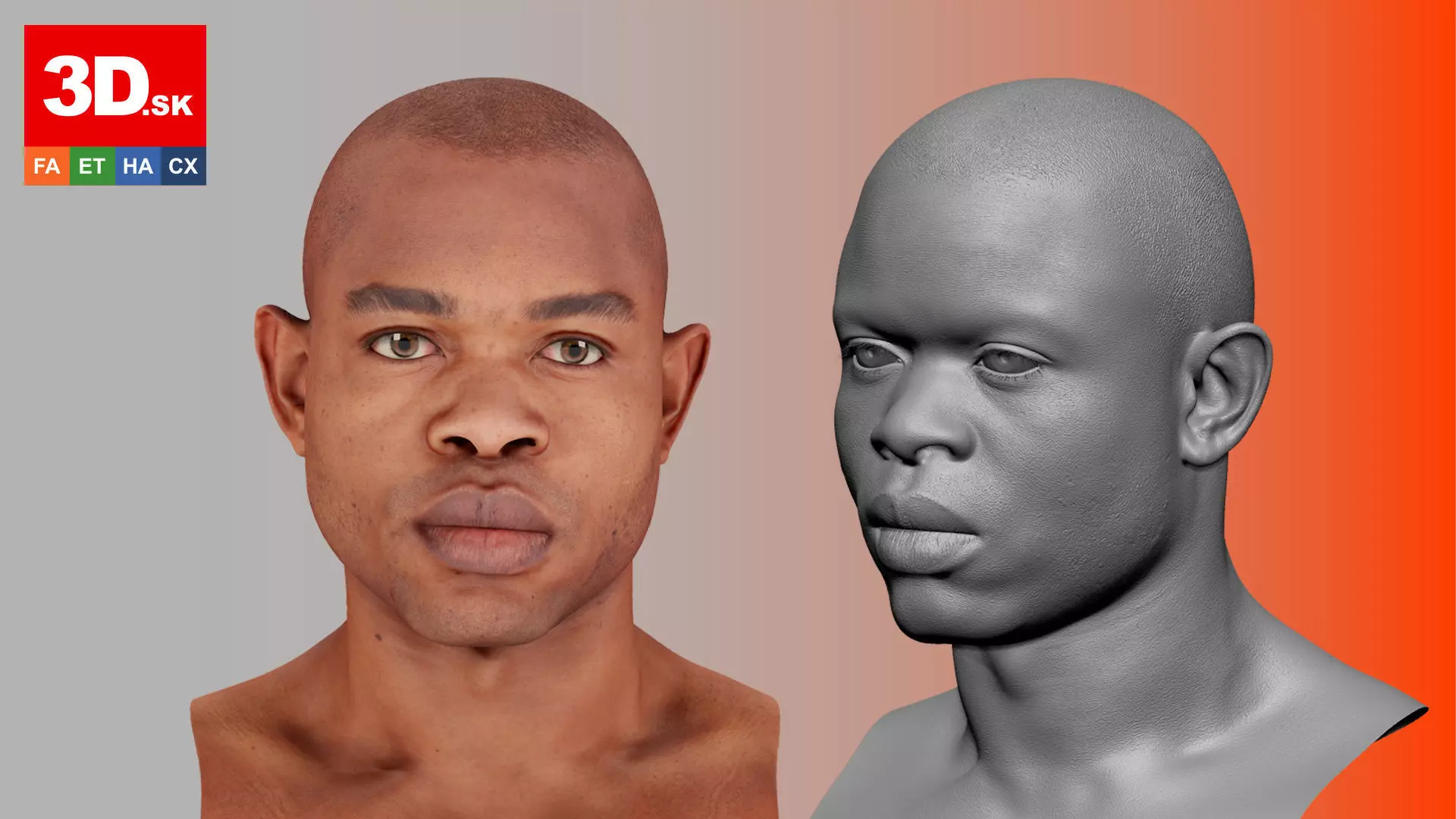 Retopologized Head Scan Denton Allen 3D model_0