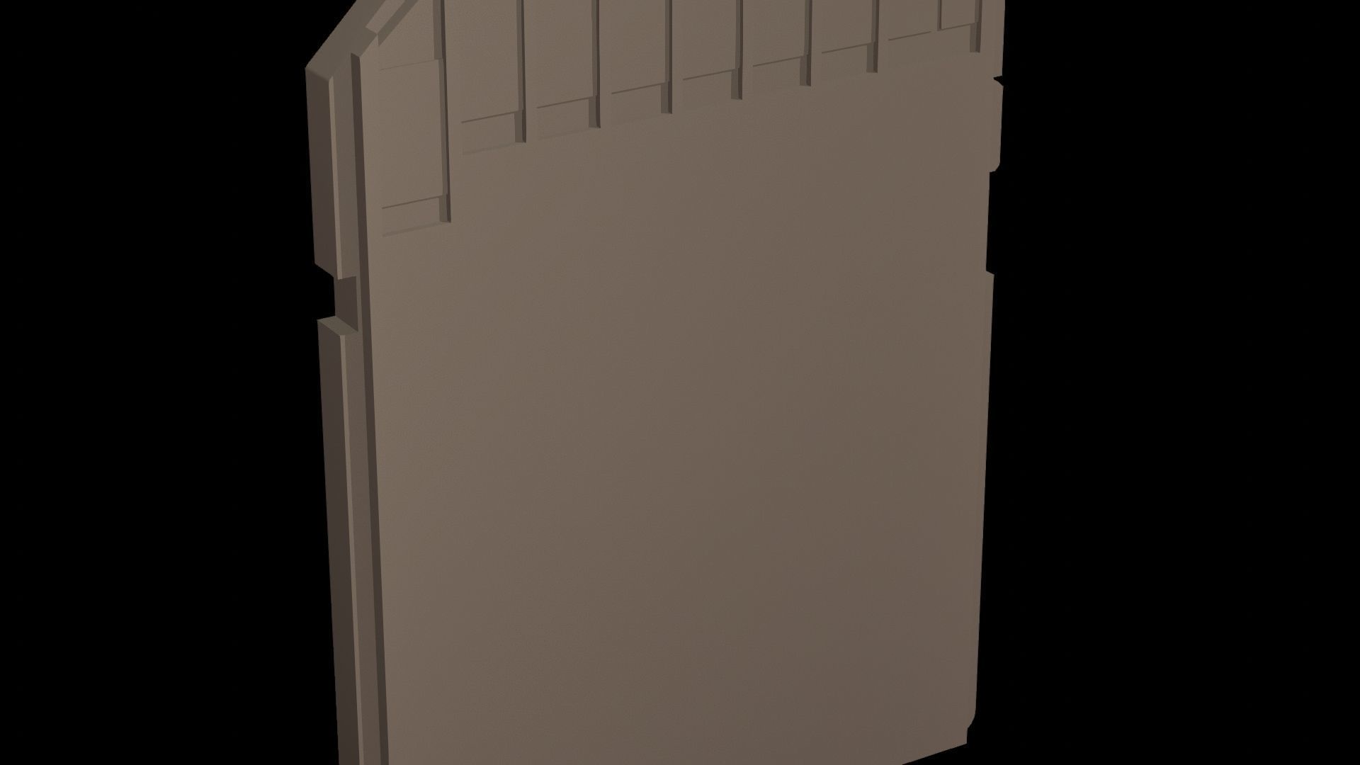 SD card sandisk sdxc extreme pro 128gb Low-poly 3D model_13