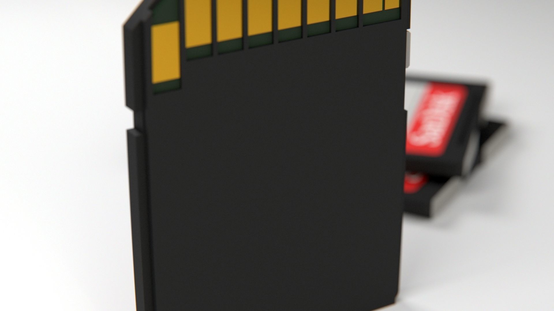 SD card sandisk sdxc extreme pro 128gb Low-poly 3D model_16