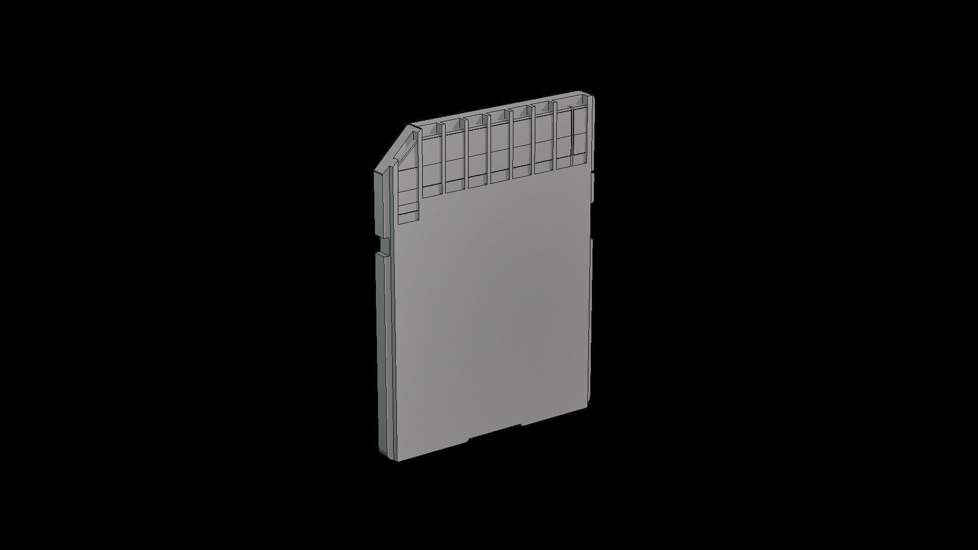 SD card sandisk sdxc extreme pro 128gb Low-poly 3D model_21