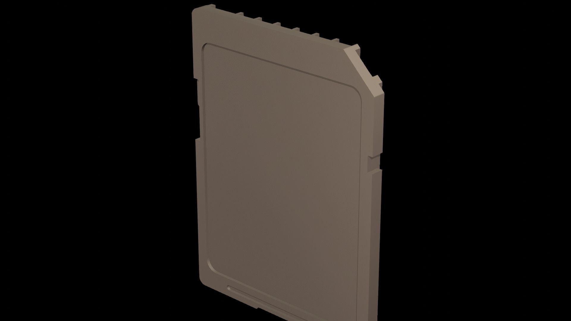 SD card sandisk sdxc extreme pro 128gb Low-poly 3D model_9