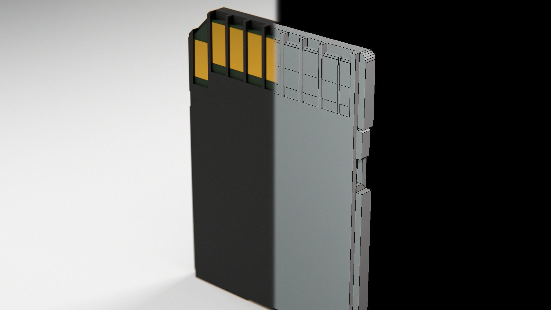 SD card sandisk sdxc extreme pro 128gb Low-poly 3D model_11