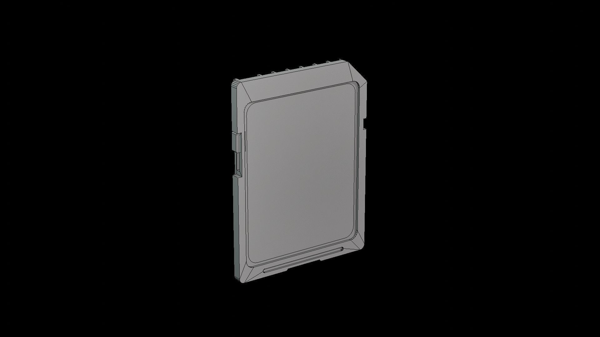 SD card sandisk sdxc extreme pro 128gb Low-poly 3D model_18