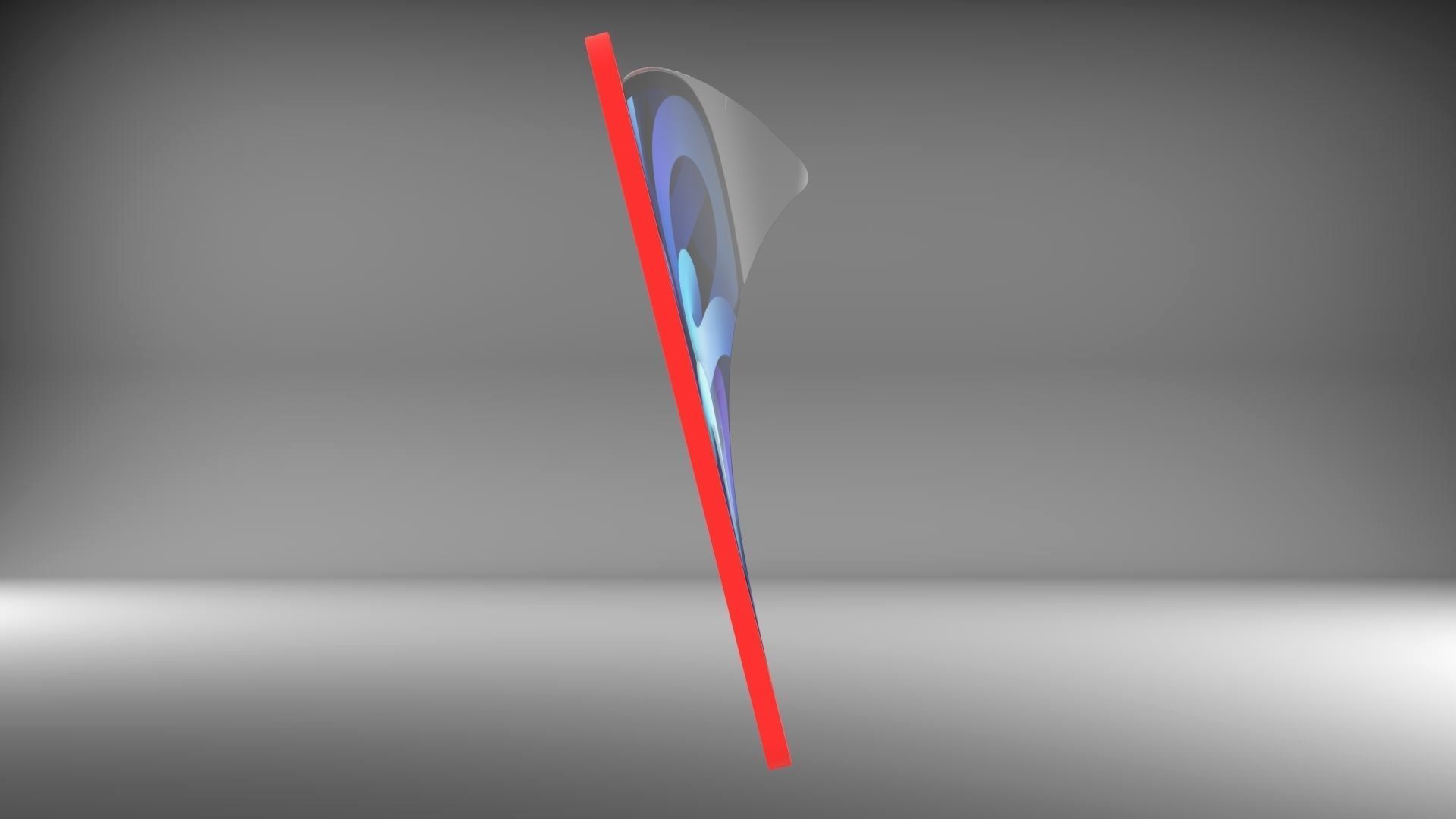 Ipad Pro Screen Protector With 3 Different Folds 3D model_6