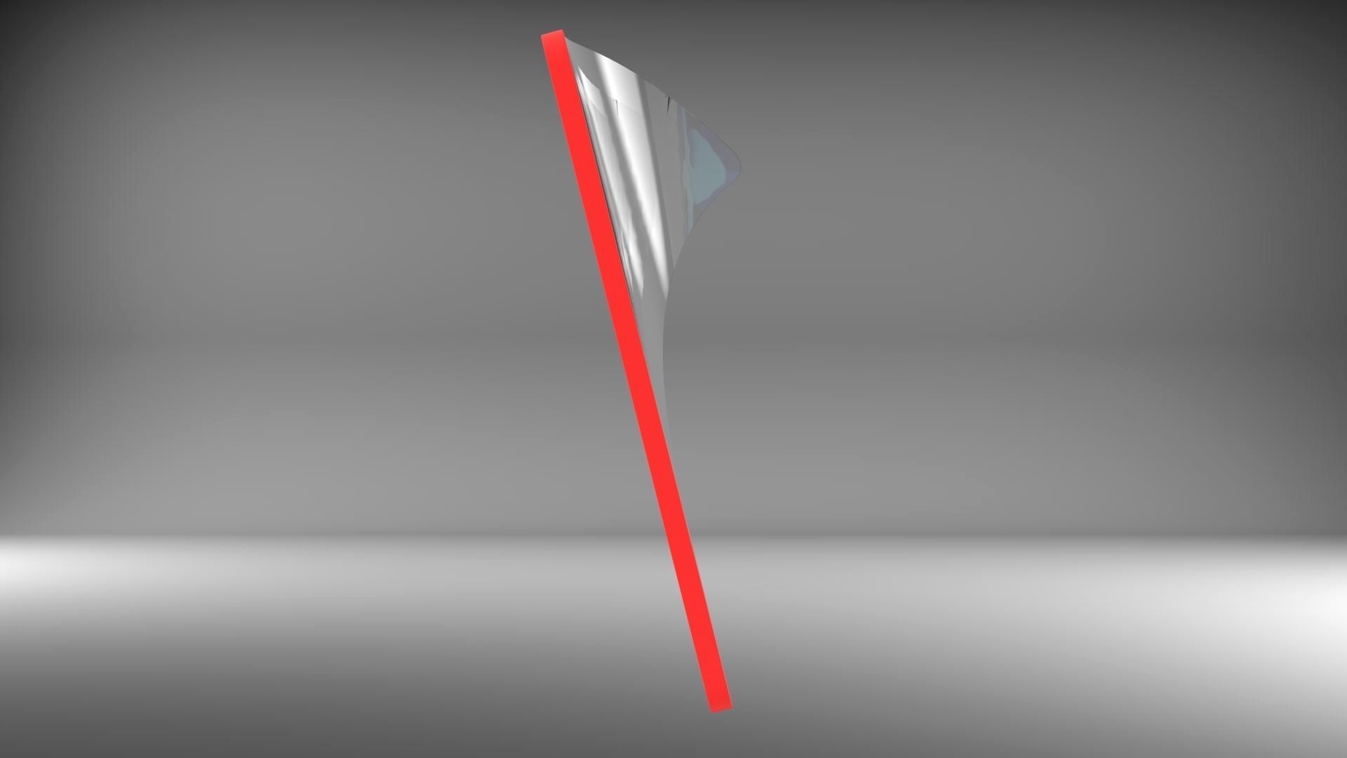 Ipad Pro Screen Protector With 3 Different Folds 3D model_5