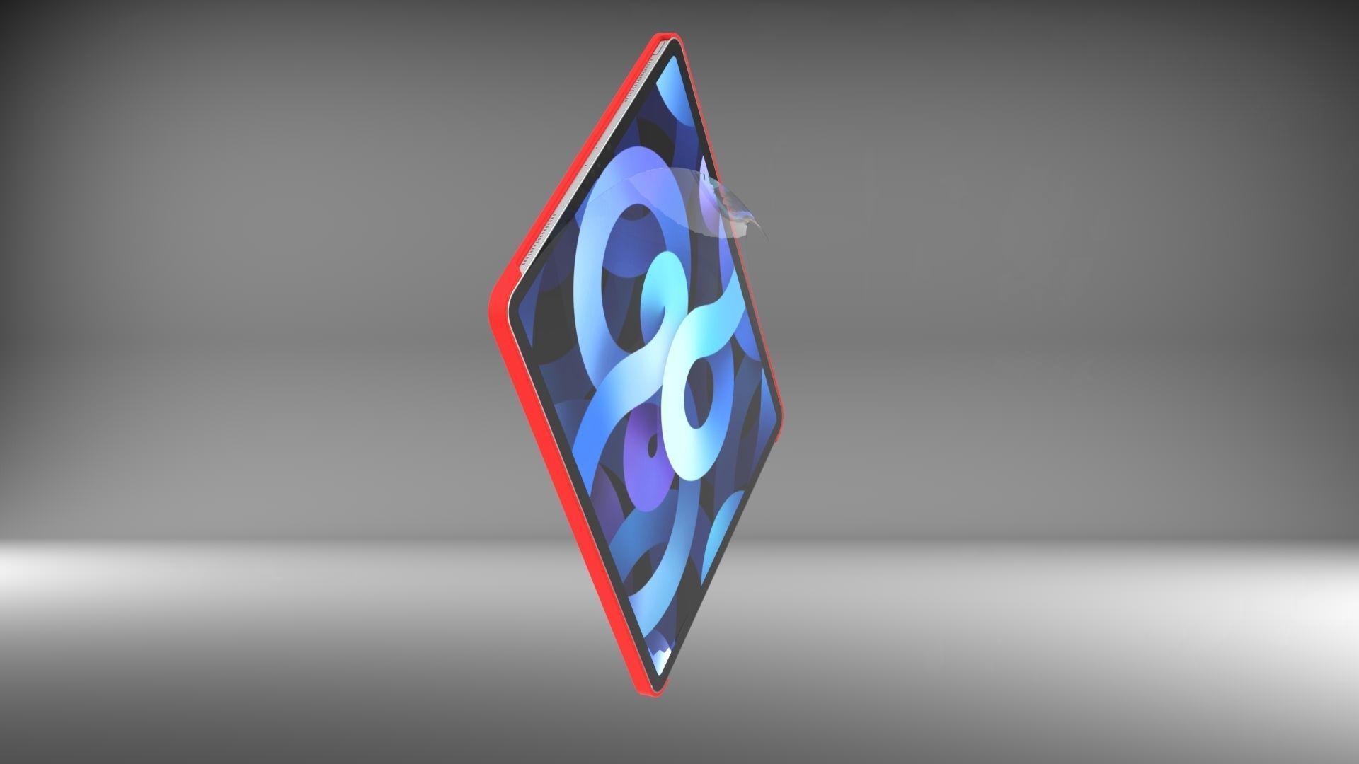 Ipad Pro Screen Protector With 3 Different Folds 3D model_14