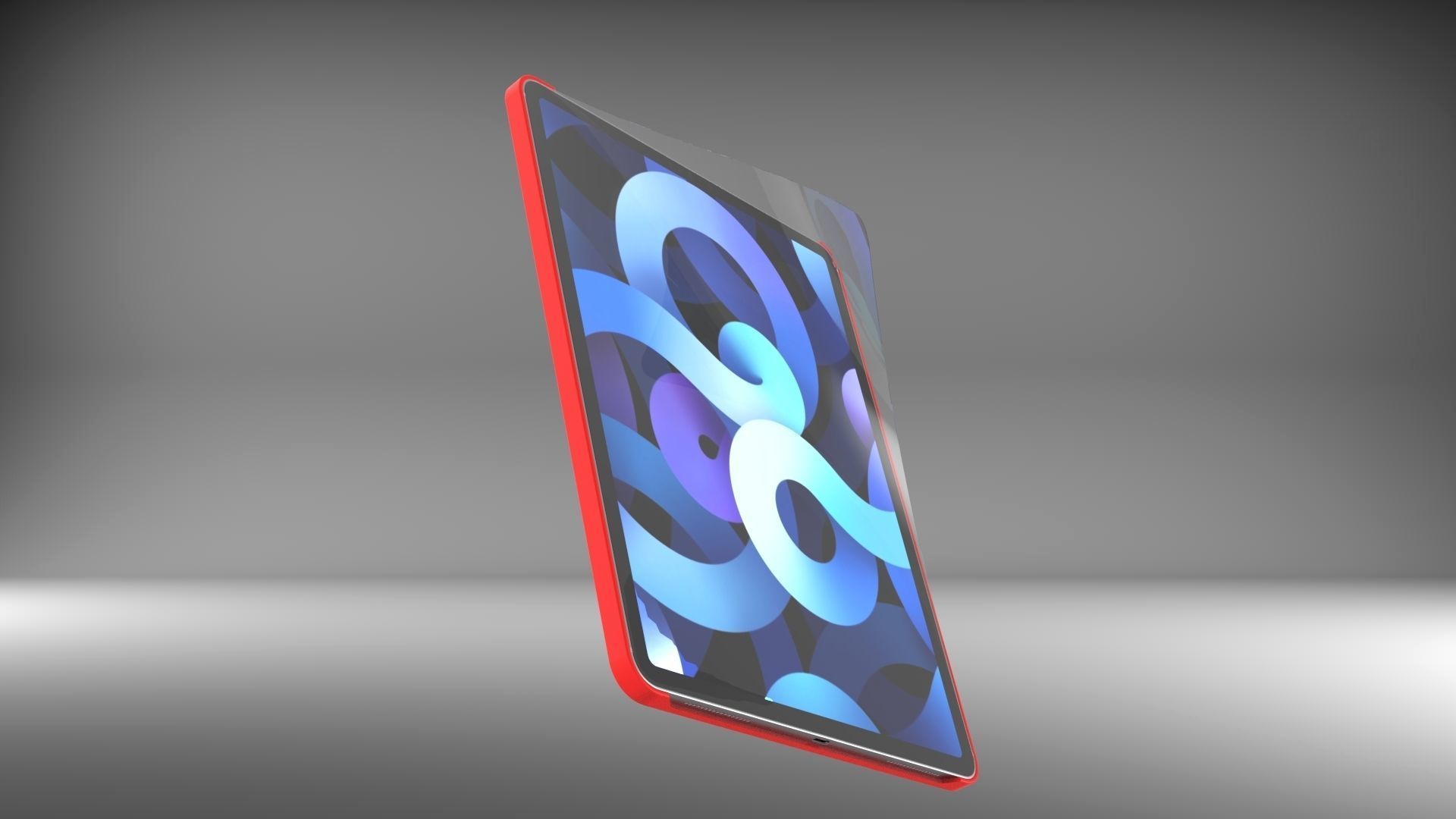 Ipad Pro Screen Protector With 3 Different Folds 3D model_11