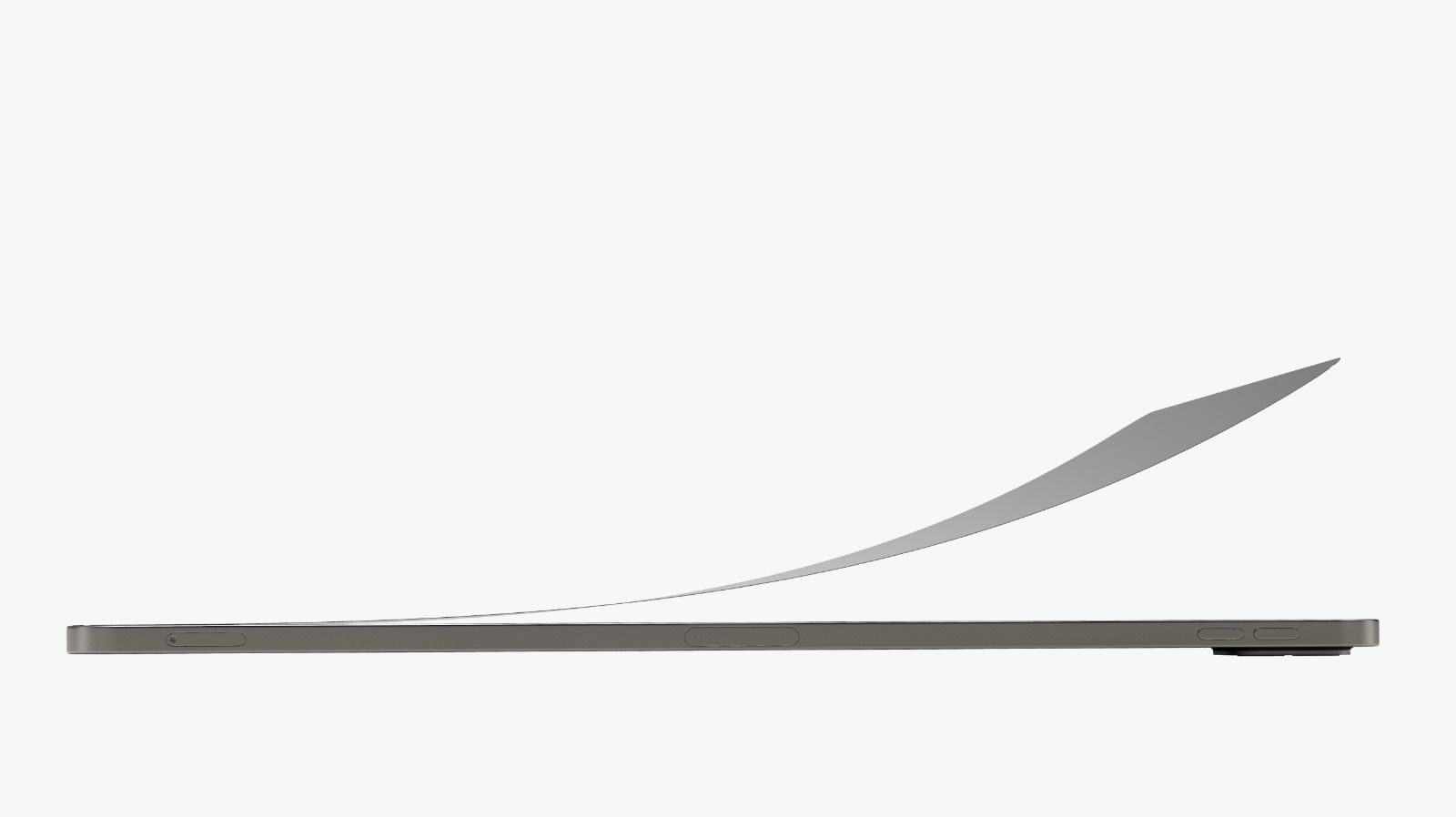 Ipad Pro Screen Protector With 3 Different Folds 3D model_3