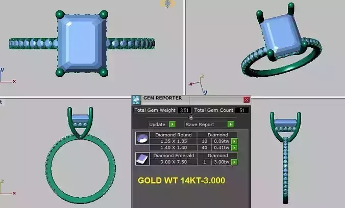 emerald cut engagement ring