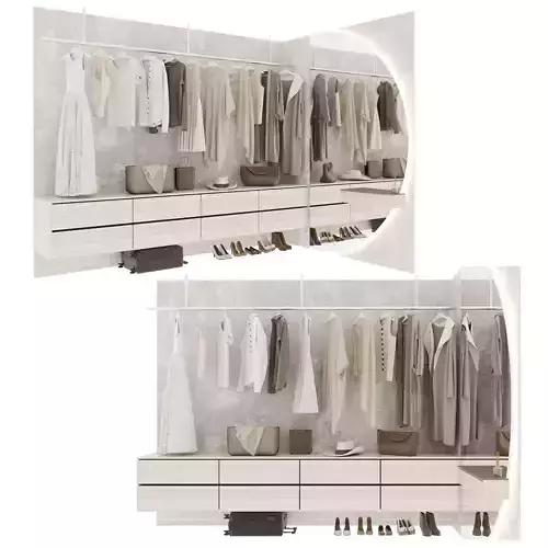 Wardrobe walk in closet