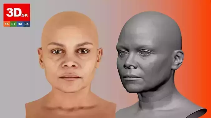 Retopologized Head Raenia Freeman