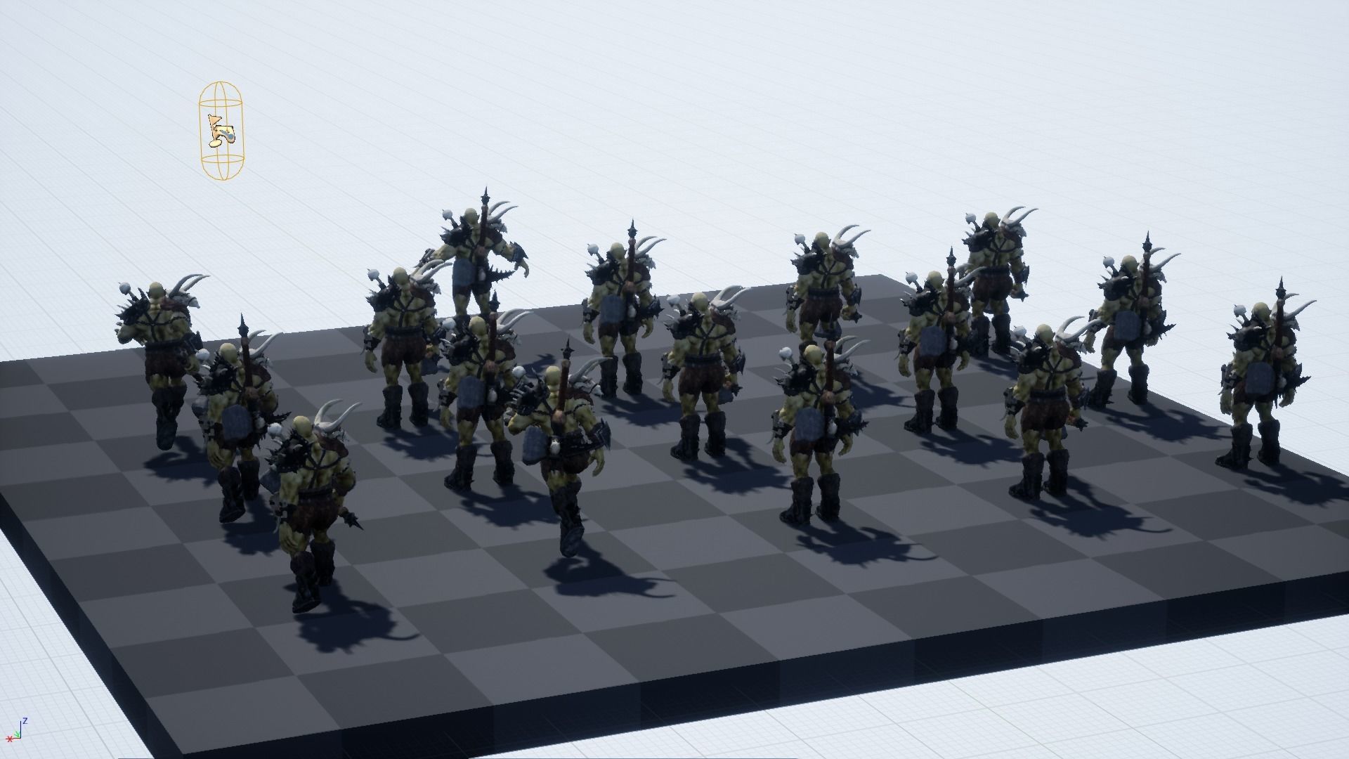 Character Orc Hammer Low-poly 3D model_22