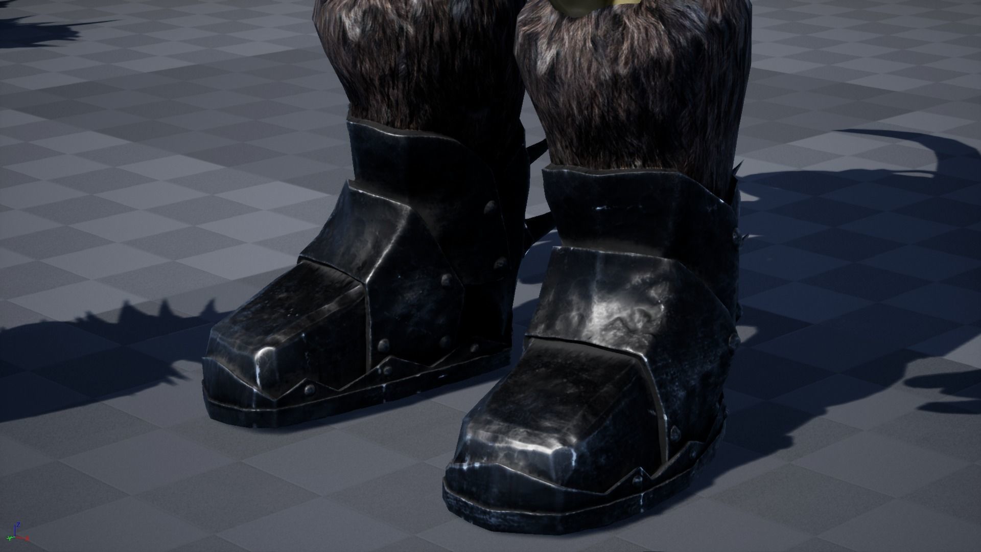 Character Orc Hammer Low-poly 3D model_25