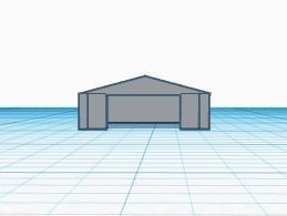 Airport Hangar Free low-poly 3D model_4