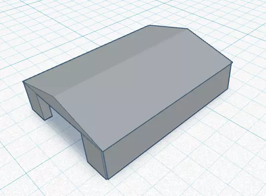 Airport Hangar Free low-poly 3D model_0