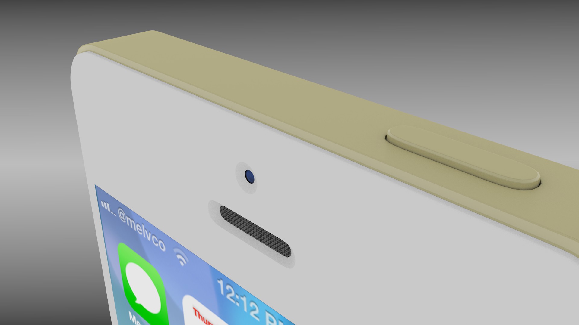 Iphone 5S Gold 3D model_6
