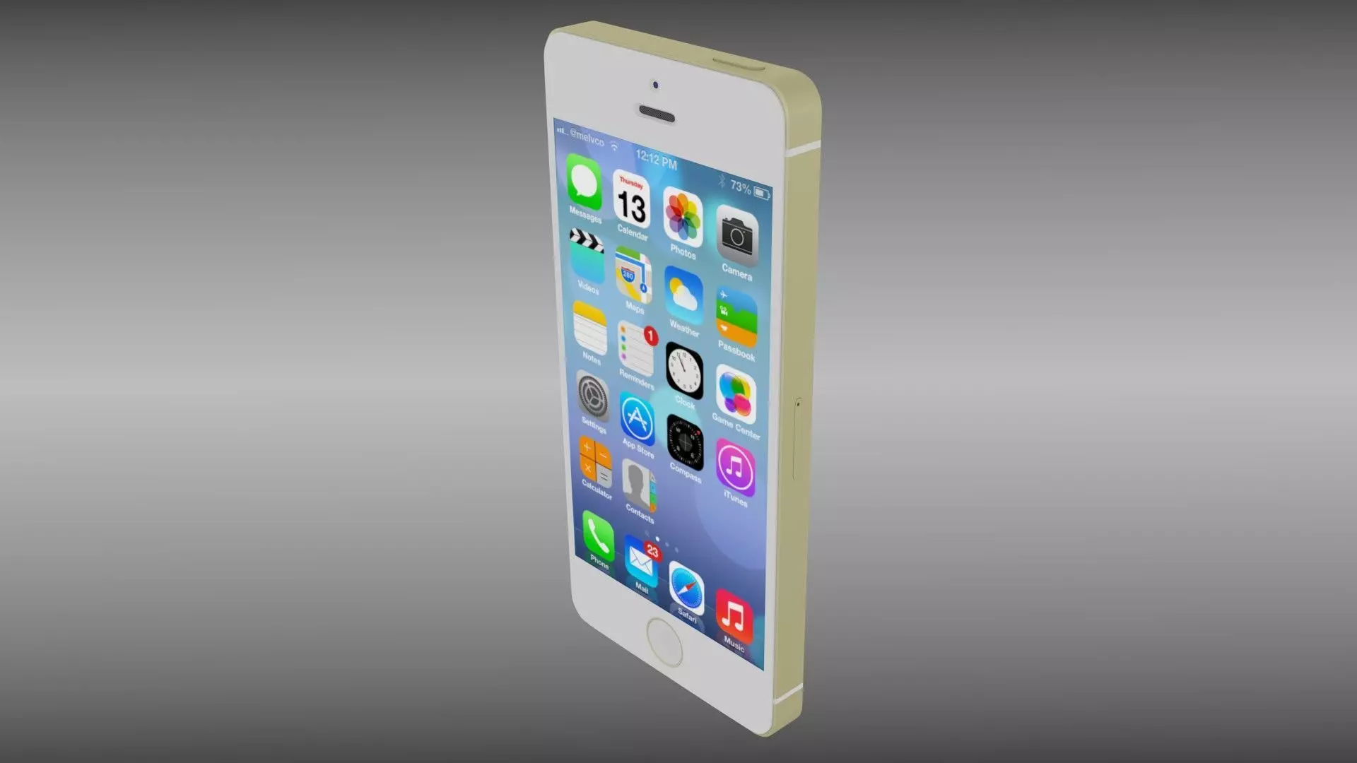 Iphone 5S Gold 3D model_0