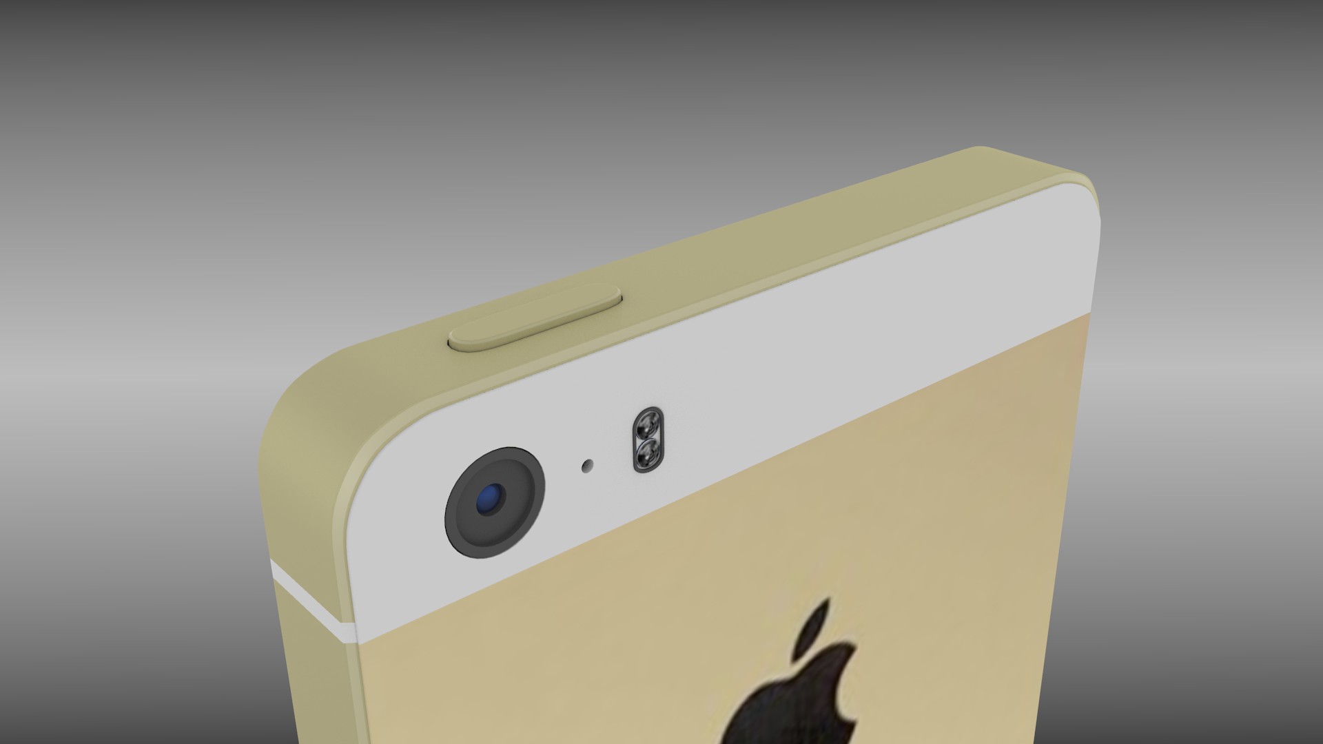 Iphone 5S Gold 3D model_7