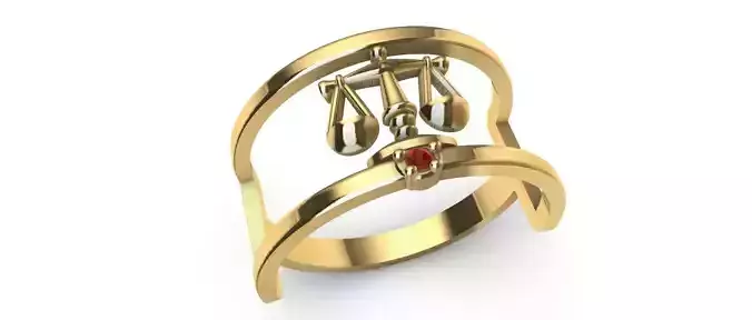 Lawyer Ring  3D print model