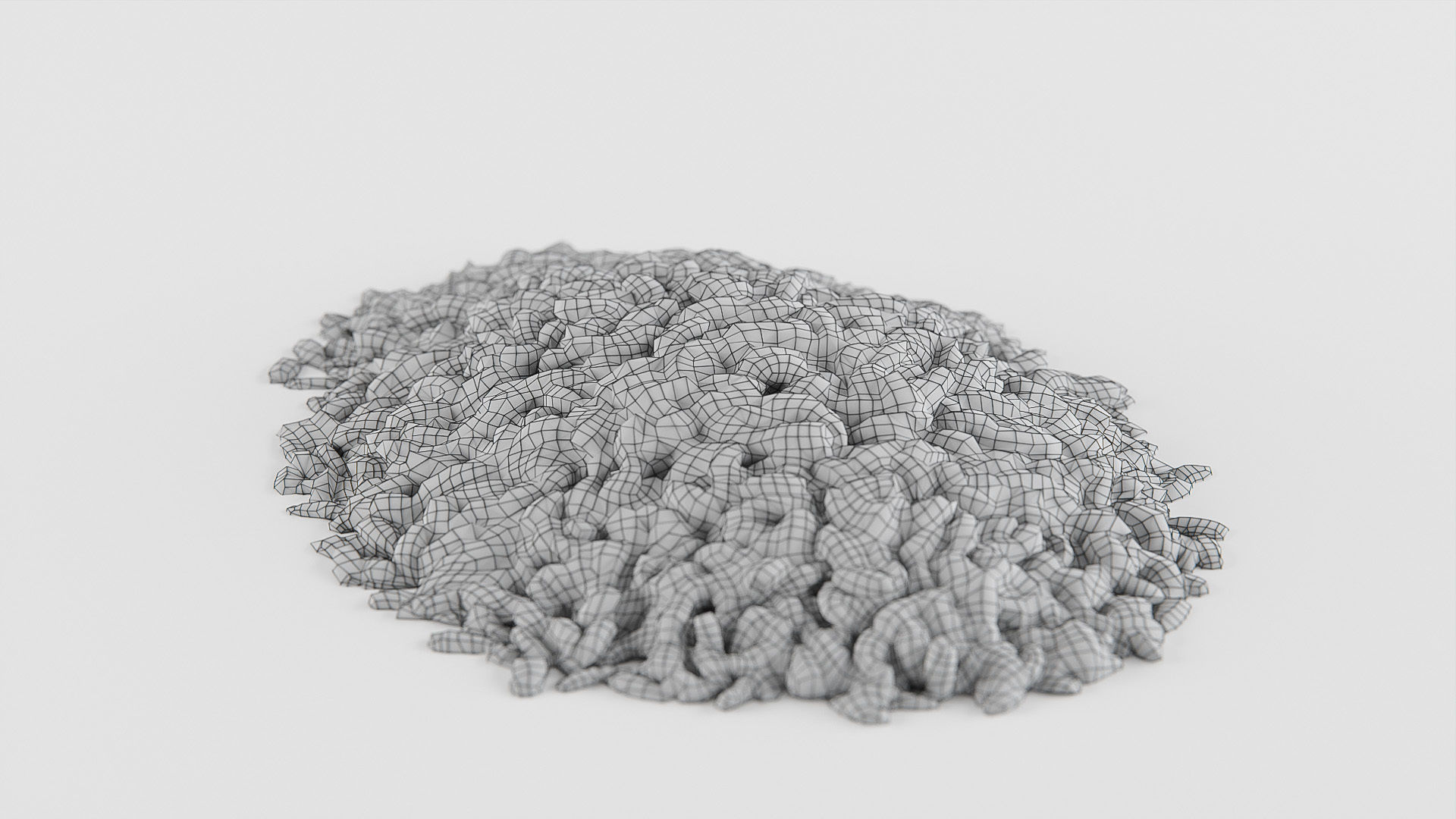 Rice brown Low-poly 3D model_11