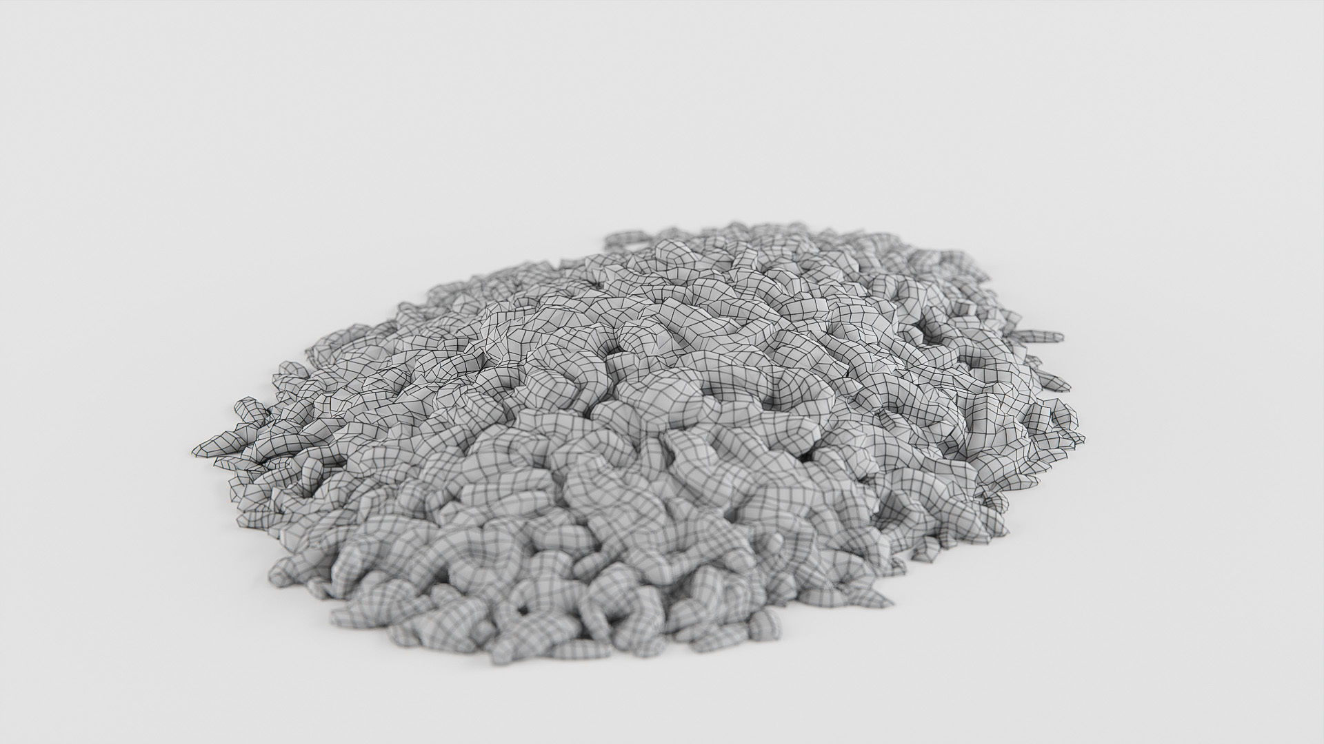 Rice brown Low-poly 3D model_12