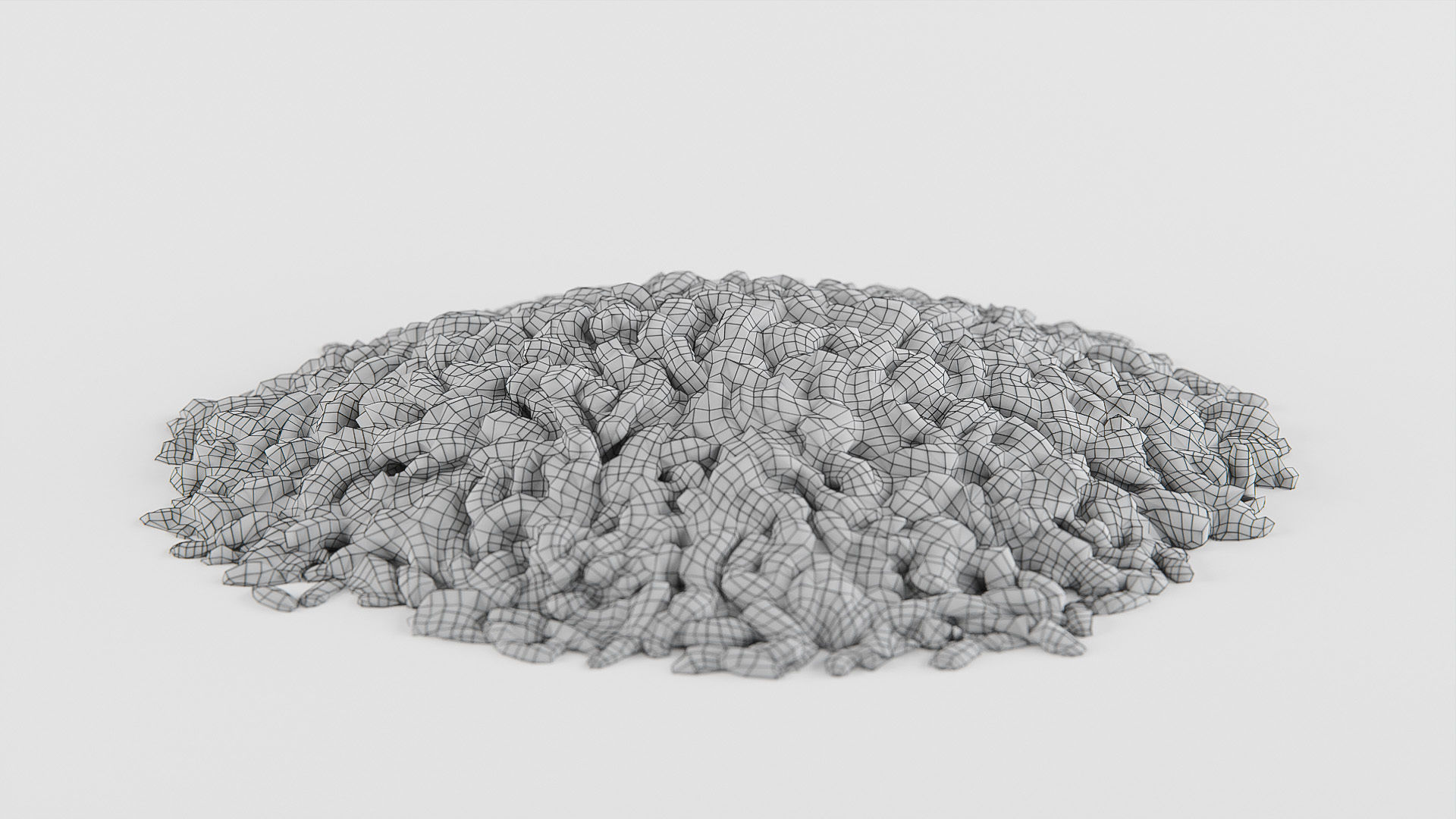 Rice brown Low-poly 3D model_10