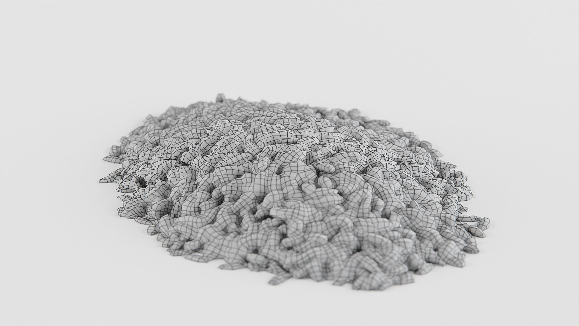 Rice brown Low-poly 3D model_14