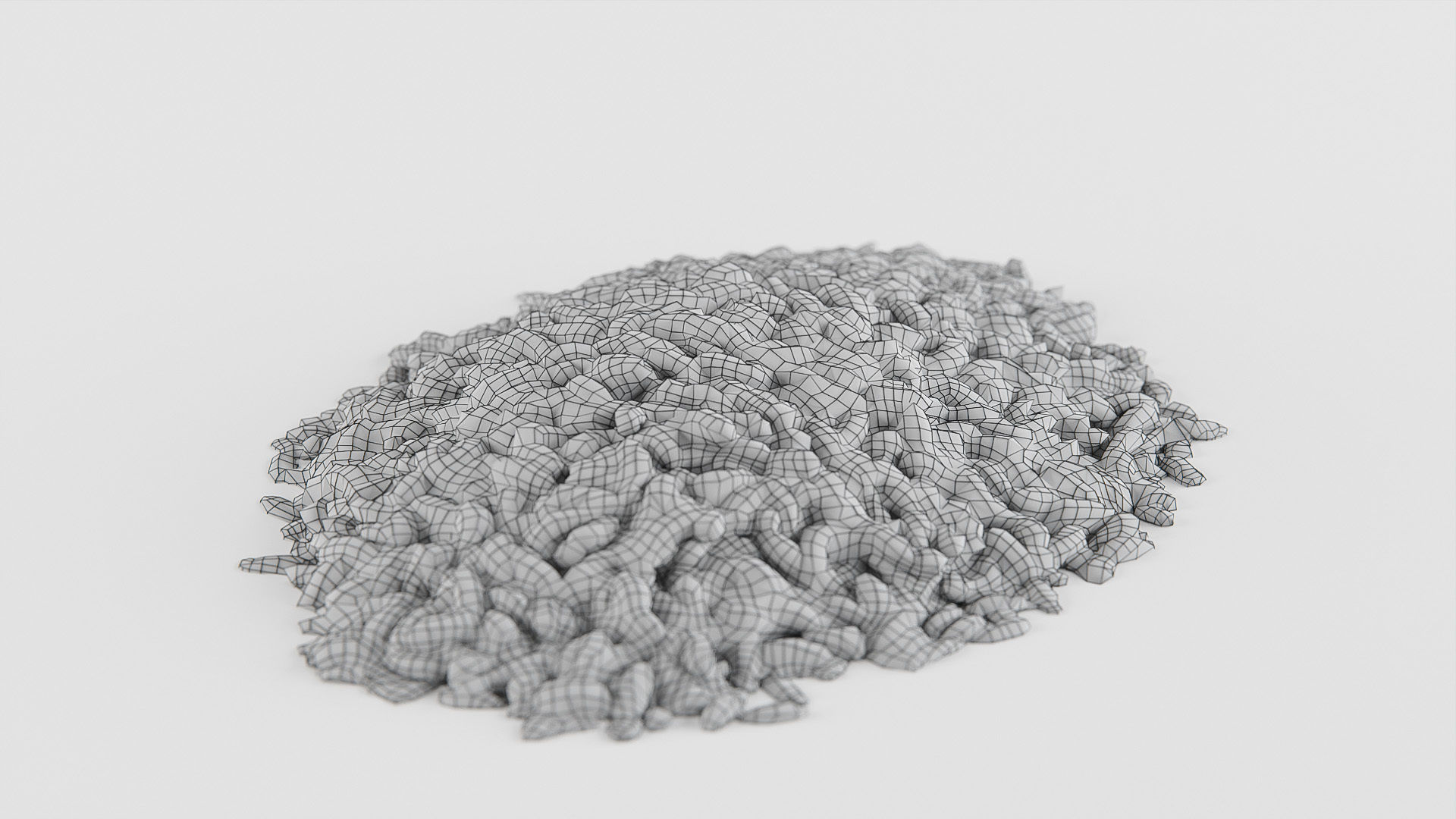 Rice brown Low-poly 3D model_15