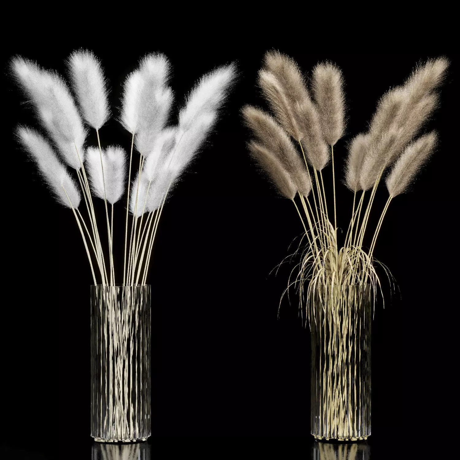 Lagurus in crystal Low-poly 3D model