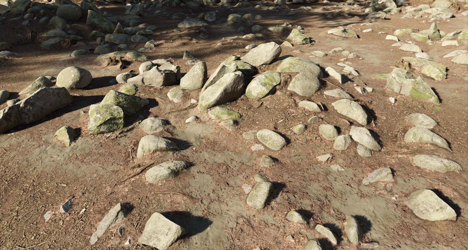 Round Forest Rocks Pack Low-poly 3D model_19
