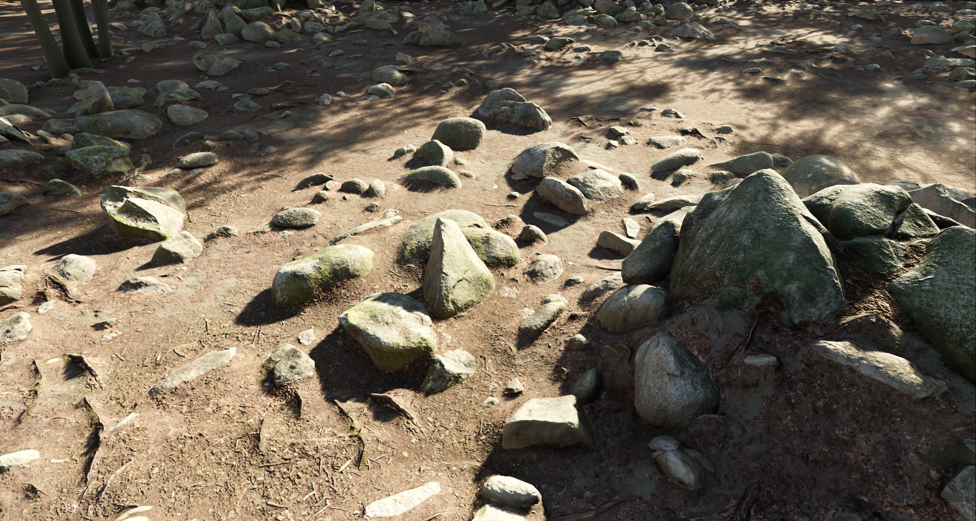 Round Forest Rocks Pack Low-poly 3D model_13