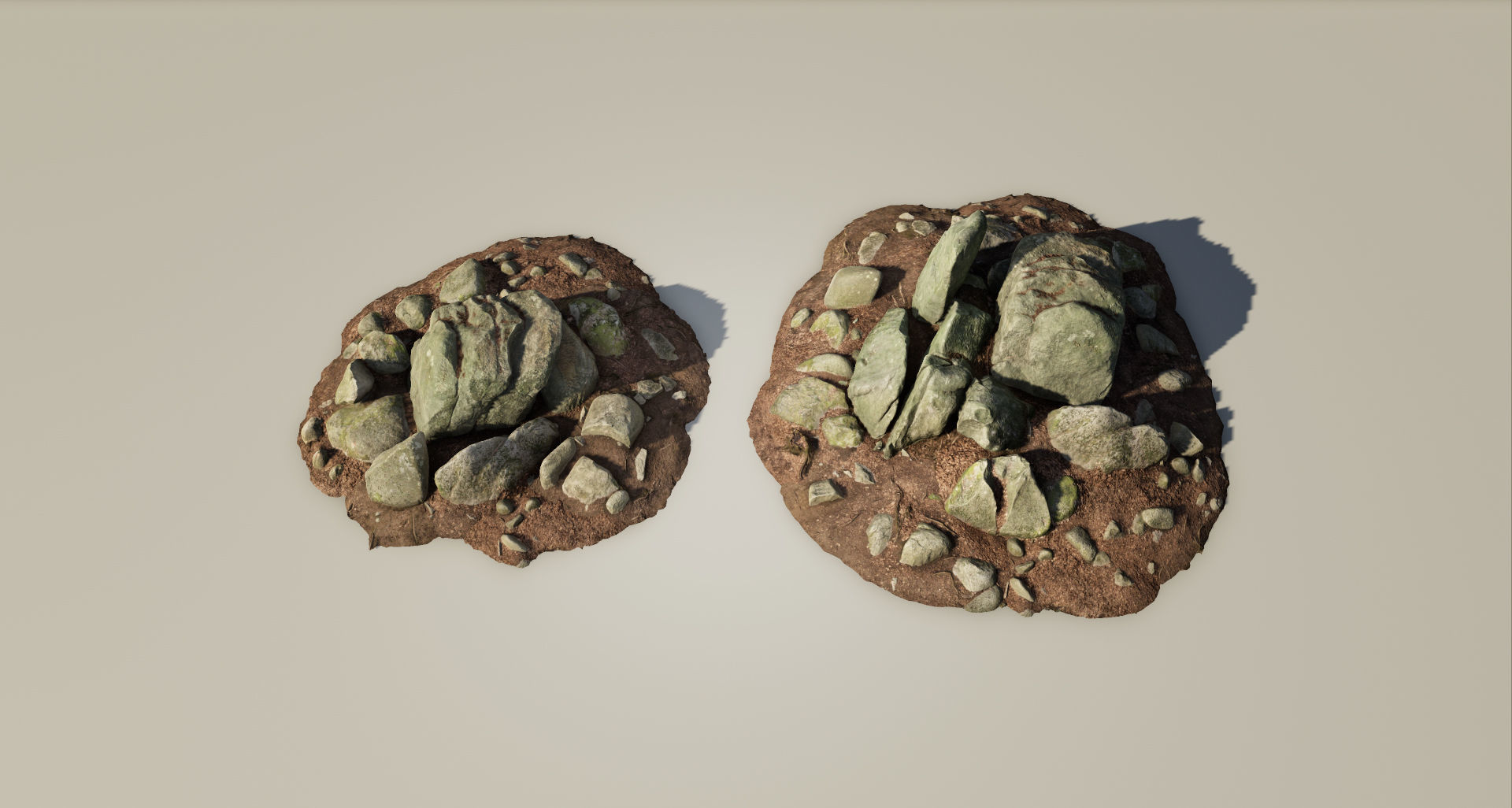 Round Forest Rocks Pack Low-poly 3D model_22