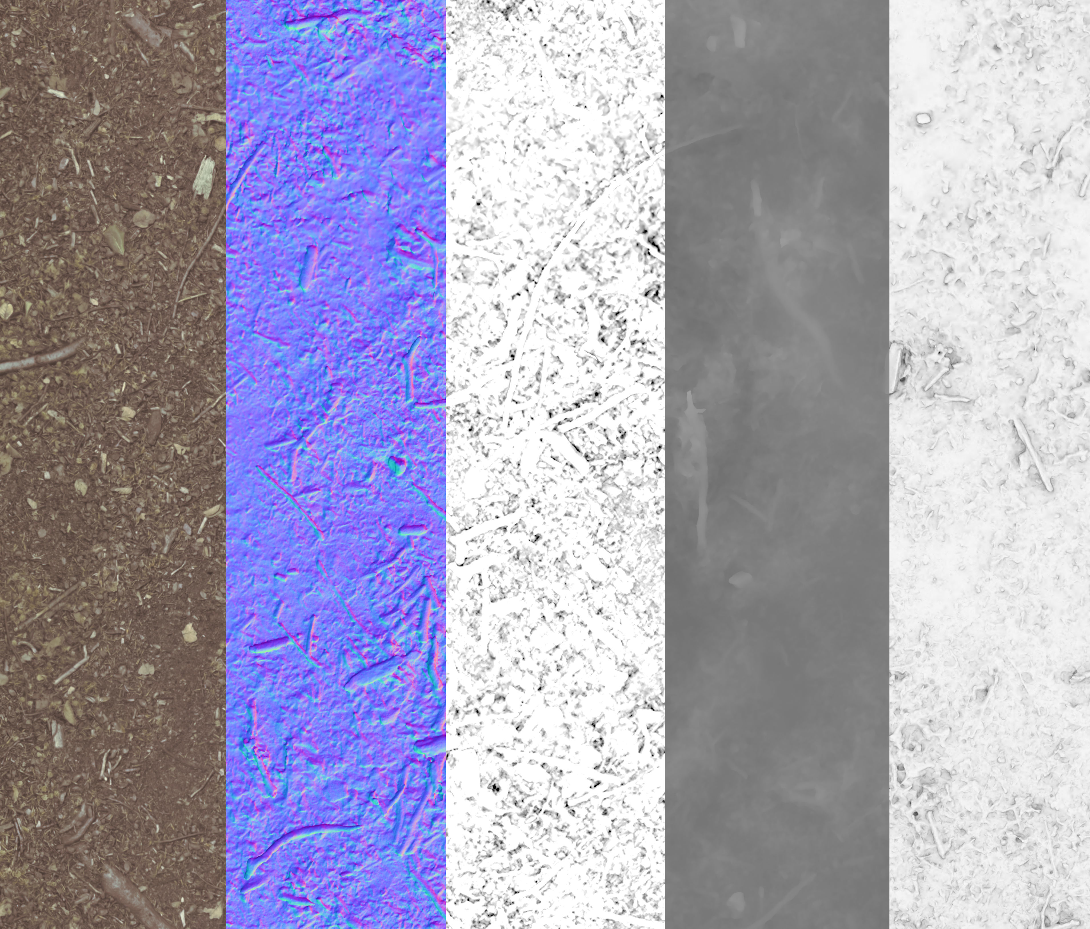 Round Forest Rocks Pack Low-poly 3D model_35