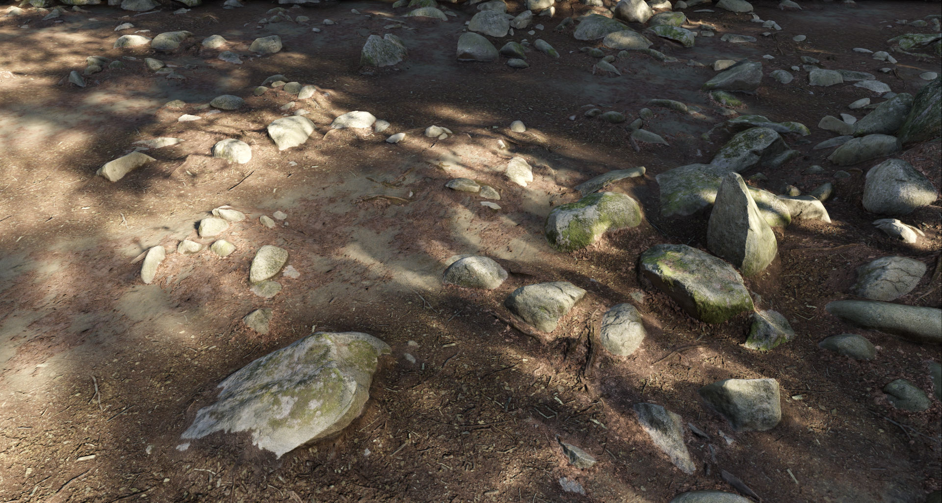 Round Forest Rocks Pack Low-poly 3D model_18