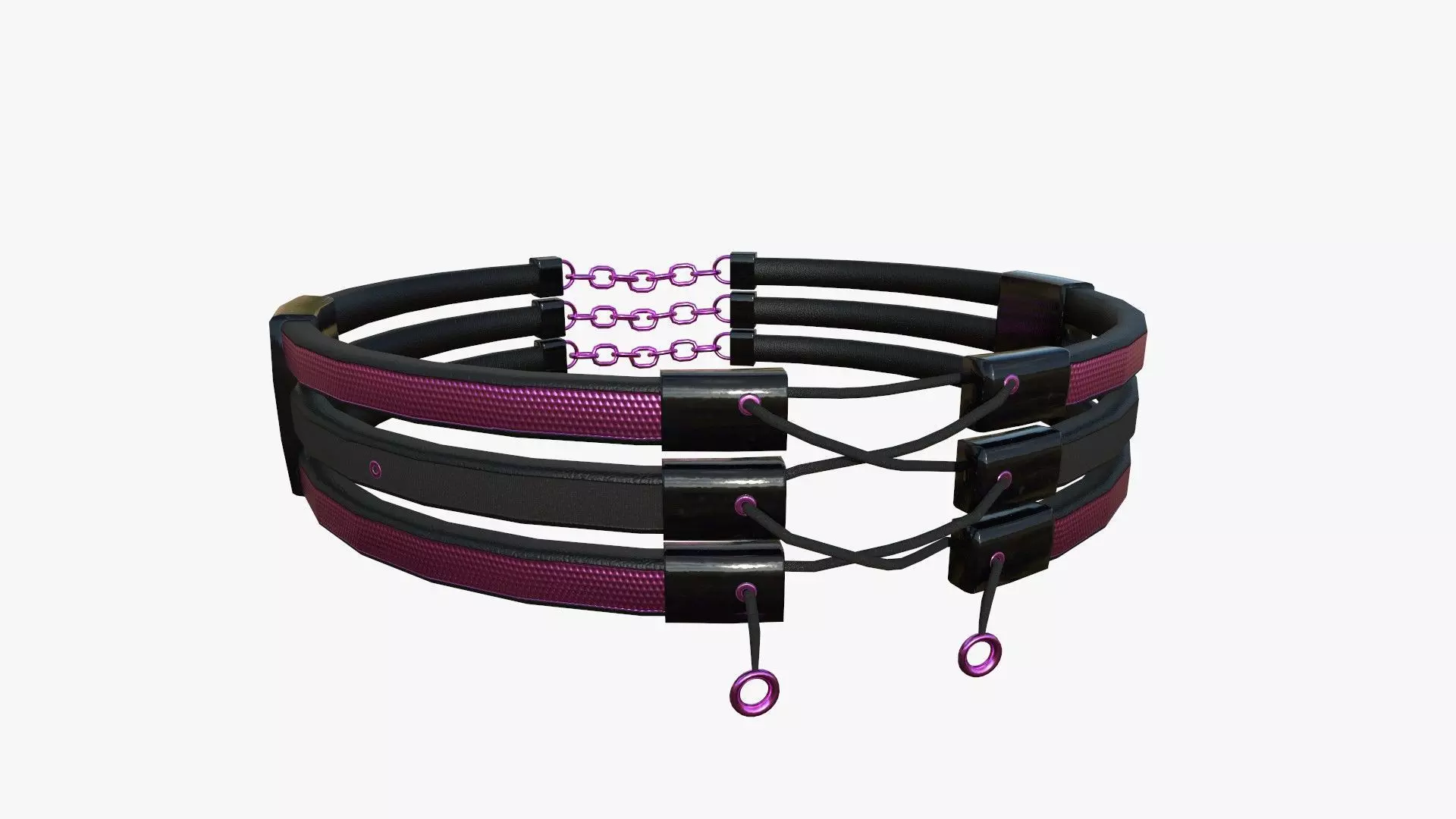 Gothic Collar G08 Pink - Character Fashion Design Low-poly 3D model