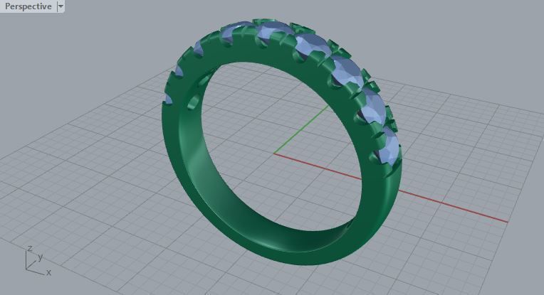 eternity ring 3D print model_3