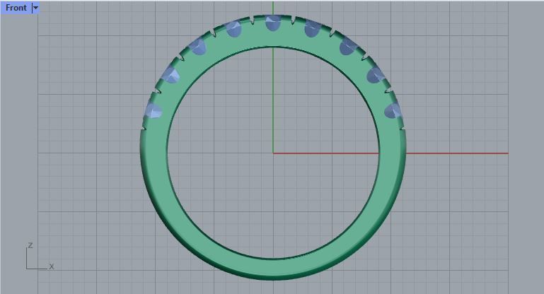 eternity ring 3D print model_4
