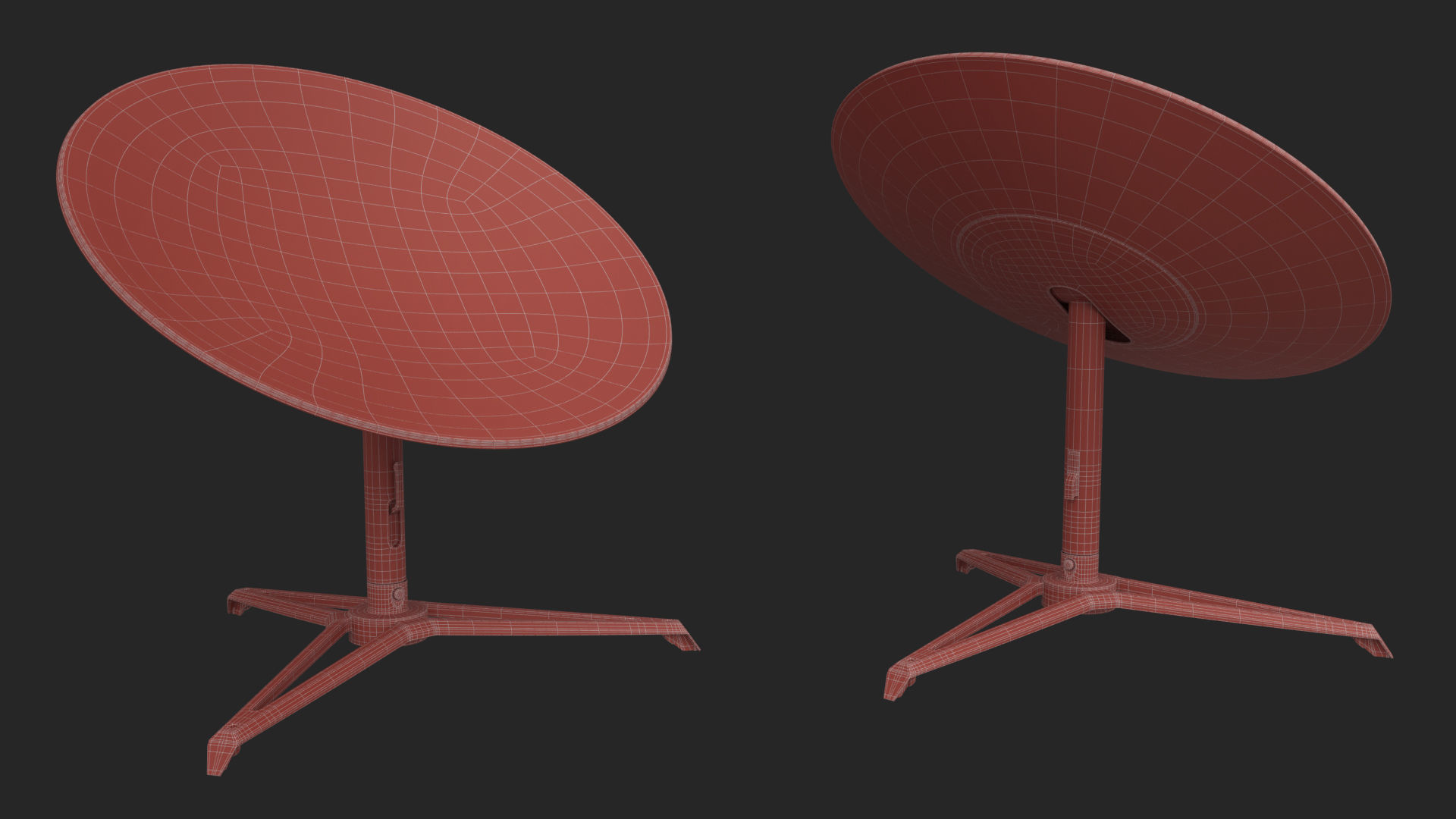 Starlink Satellite Internet Dish Gen 1 3D model_12