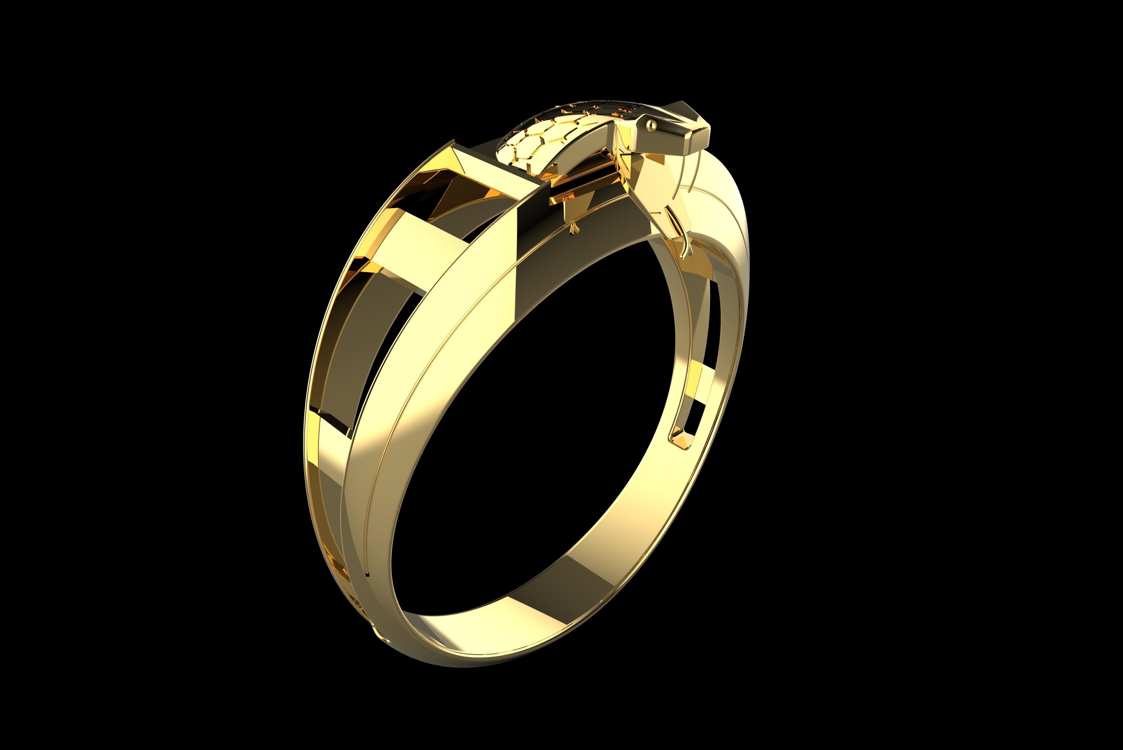 ring snake 3D model_2