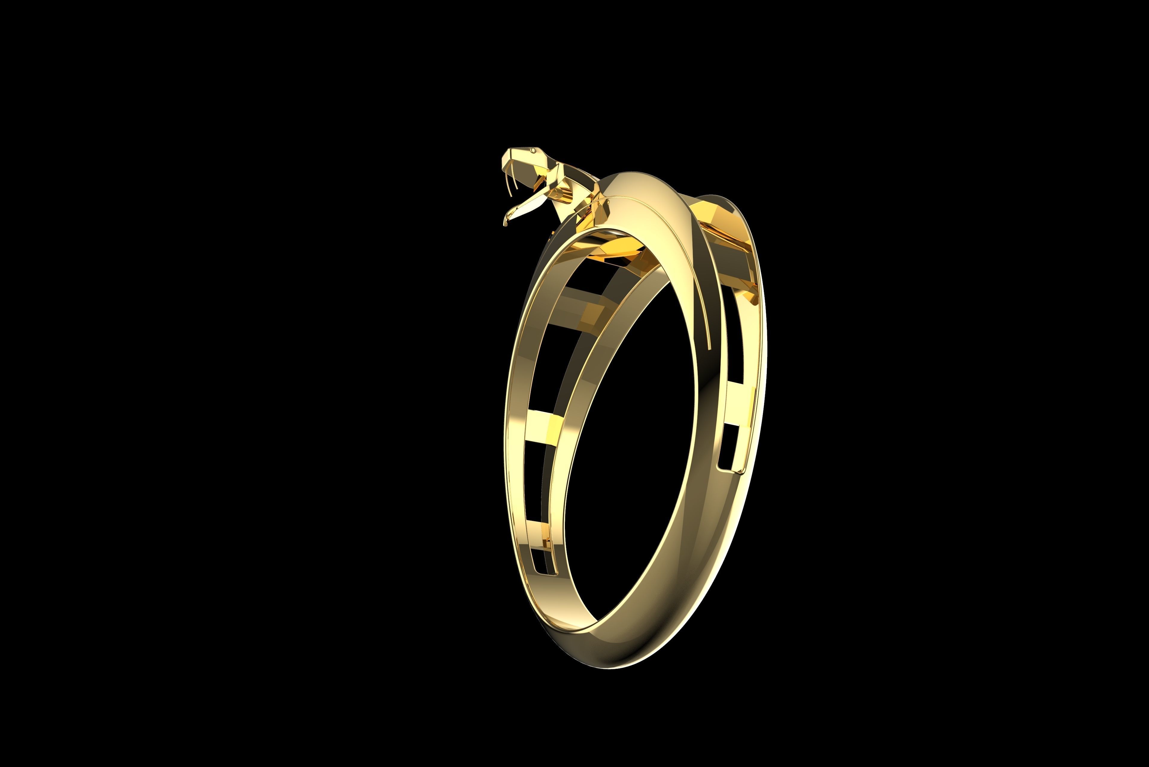 ring snake 3D model_3