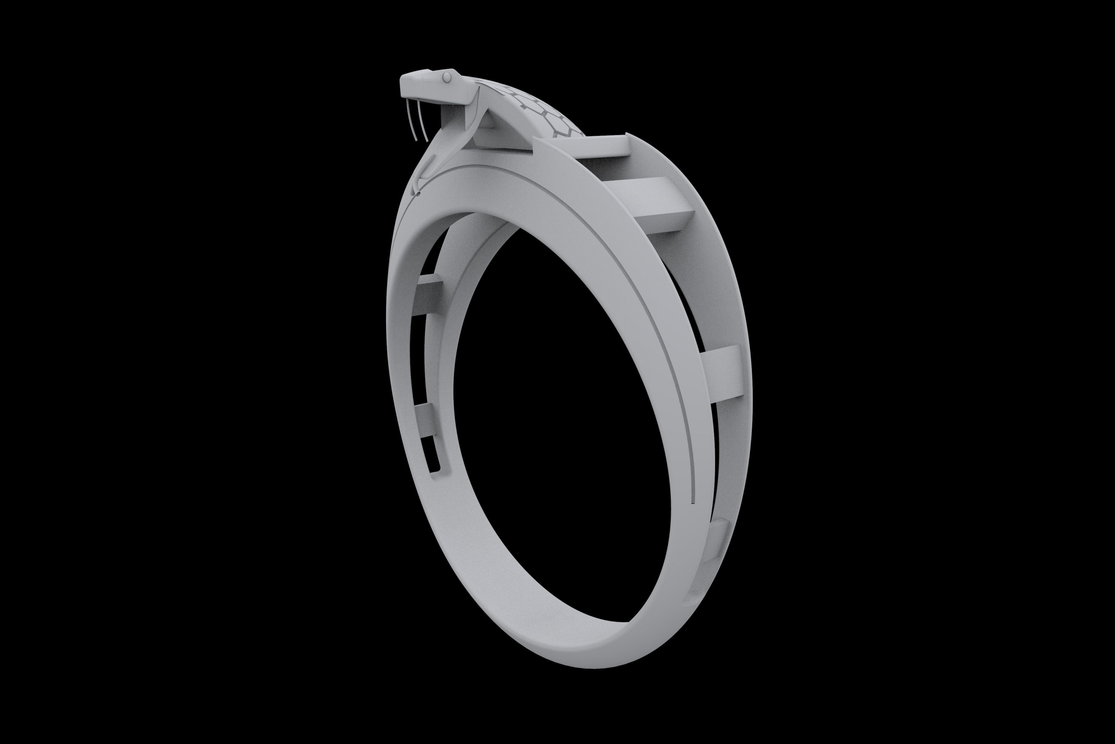 ring snake 3D model_1