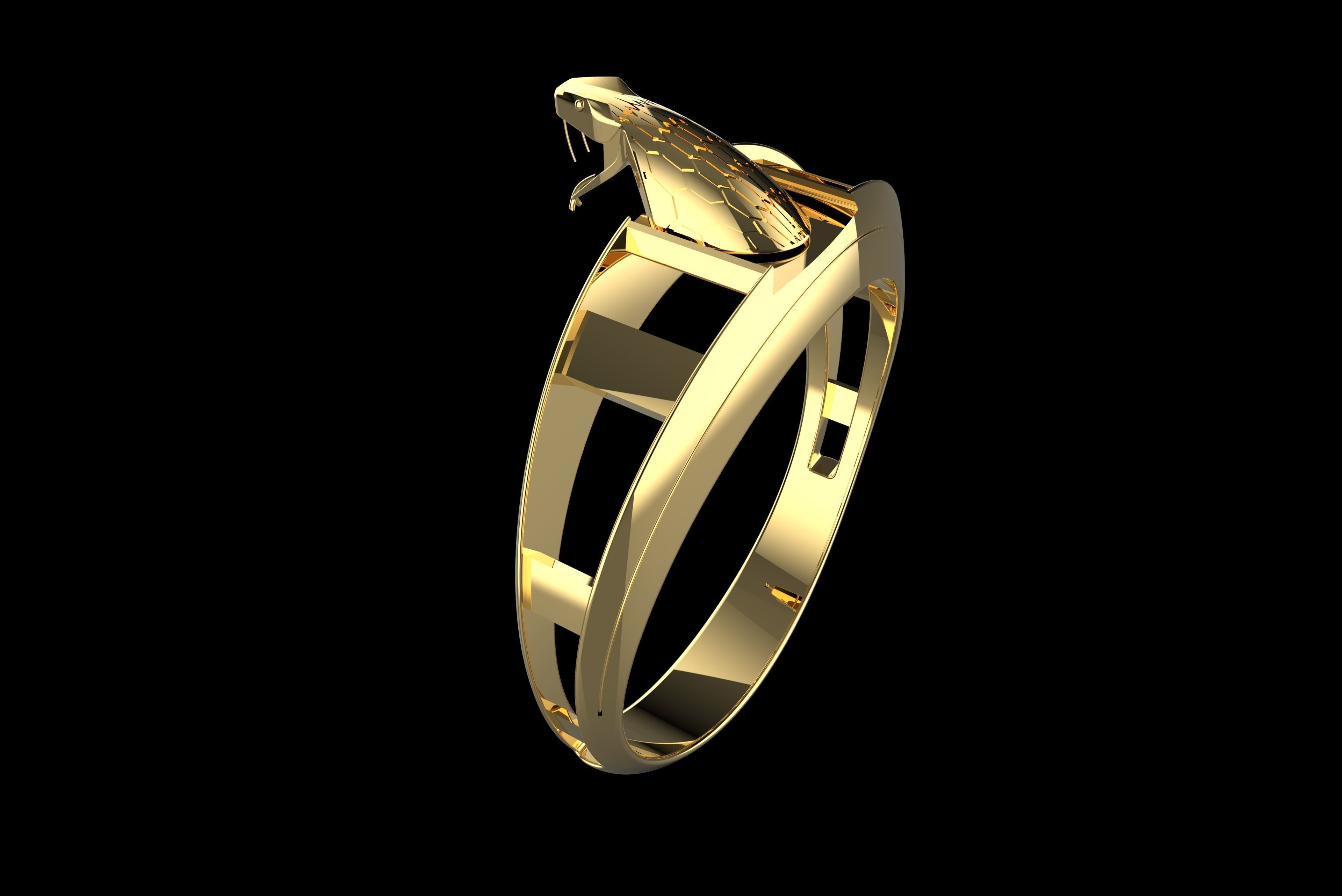 ring snake 3D model_4