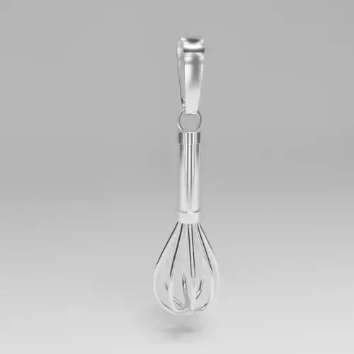 Whisk jewelry pendant 3D model