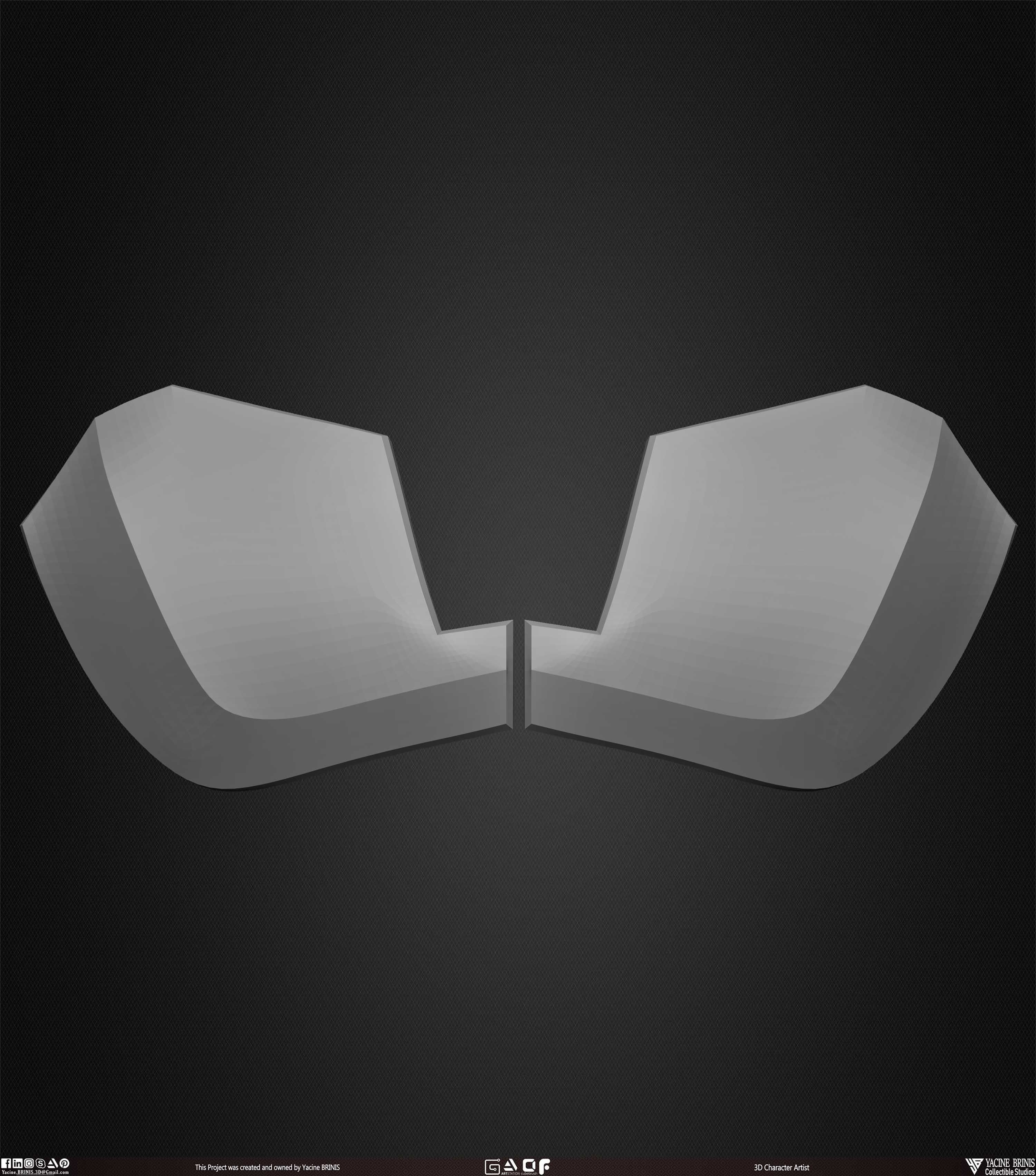 30 Armor Suit Kitbash Vol 01 Low-poly 3D model_12